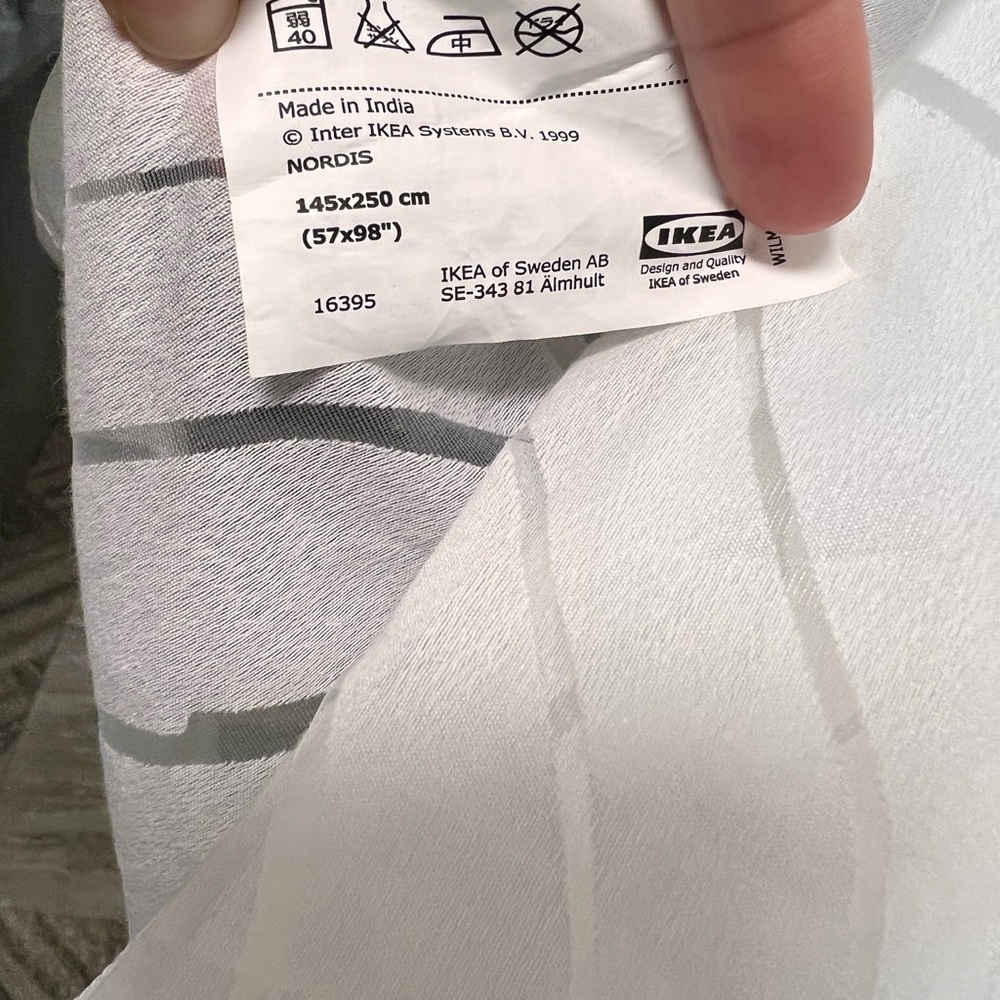 COPY - IKEA Nordis curtains. 2 panels sold together